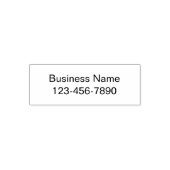 Business Name and Phone Number Basic Template セルフインキングスタンプ (デザイン)