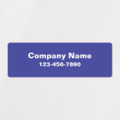 Business Name Blue Phone Number Product ラベル (デザイン2)