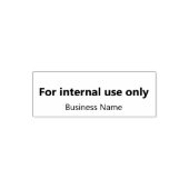 Business Name For Internal Use Only セルフインキングスタンプ (デザイン)