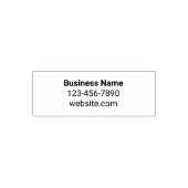 Business Name in Bold Phone Number Website セルフインキングスタンプ (デザイン)