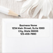 Business Name Phone Number Return Address (Bold) ラベル (インサイチュ)