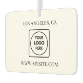 Business Name QR Code Contact Info Custom カーエアーフレッシュナー (左)