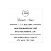 Business Name & Return Address Personalized Logo ラバースタンプ (インプリント)