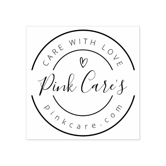 Business Name, Slogan and Website  ラバースタンプ (インプリント)