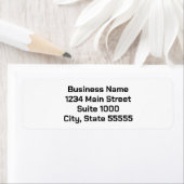 Business Name Suite Number Return Address (Bold) ラベル (インサイチュ)