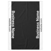 Business Name Website Black and White Template テーブルクロス (正面)