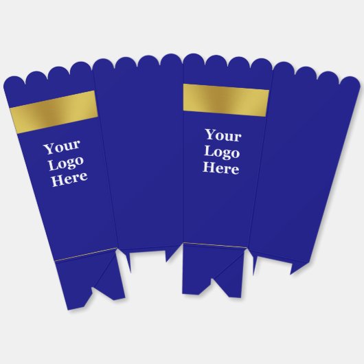 Business Navy Blueと金ゴールドのロゴはこちら フェイバーボックス (見開き)