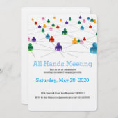 Business Networkチーム招待状 招待状 (正面/裏面)