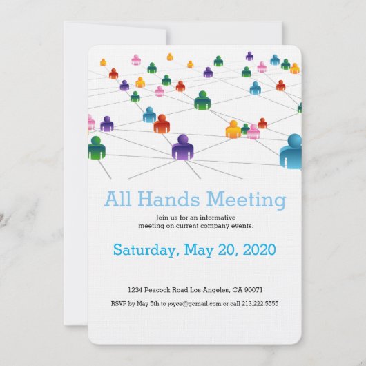 Business Networkチーム招待状 招待状 (正面)