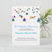 Business Networkチーム招待状 招待状 (スタンド正面)