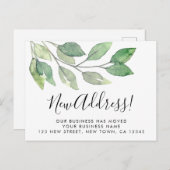 Business New Address Moving 案内ポストカード (正面/裏面)