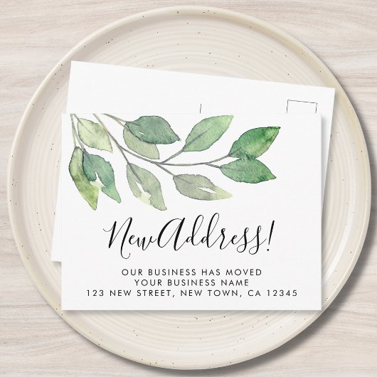 Business New Address Moving 案内ポストカード