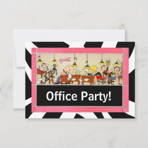Business Officeパーティー懸命作業チーム招待状 招待状