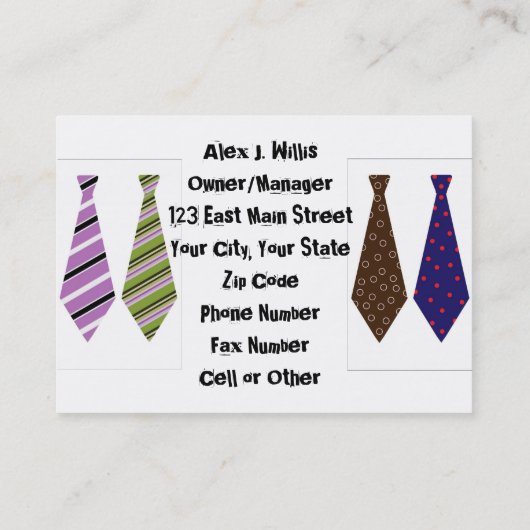 Business Officeプロフェッショナル 名刺 (裏面)