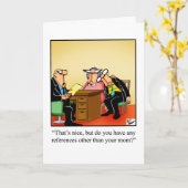 Business Officeユーモアグリーティ空白のングカード カード (黄色い花)