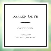 Business Office名フレーム黒（白） ウィンドウサイン (シート3)