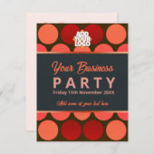 Business Office Workshopパーティの招待状テンプレート 招待状 (正面/裏面)