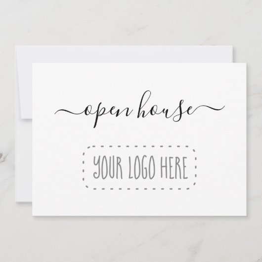 Business Open House招待状-ロゴの追加 招待状 (正面)
