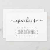 Business Open House招待状-ロゴの追加 招待状 (正面/裏面)