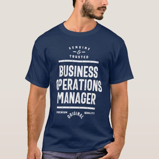 Business Operations Managerギフトおもしろい役職 Tシャツ (正面)