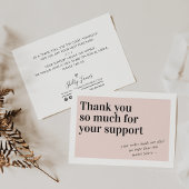 BUSINESS ORDER INSERTトレンディー感謝してい赤面 サンキューカード