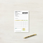 (Business Pad) Payment Sales Invoice Receipt Book ポストイット (デスク上)