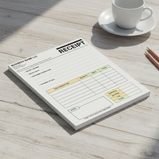 (Business Payment Pad) Sales Invoice Receipt Book ノートパッド