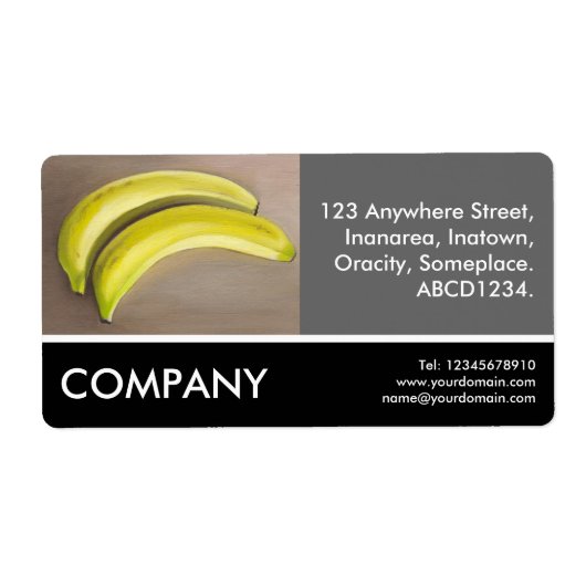Business Photo - Bananas (絵画's) ラベル (正面)