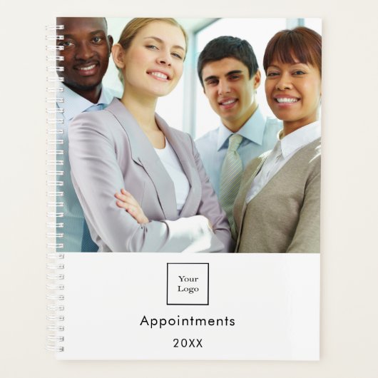 Business photo logoホワイトチームQRコード2025 プランナー手帳 (正面)