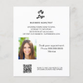 Business photo qr code beauty spa makup hair チラシ (正面)