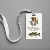 Business Photo QR Code Fishing  バッジ