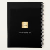 Business photo team members name black 2026 プランナー手帳 (裏面)