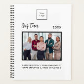Business photo team members name white 2026 プランナー手帳 (正面)