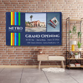 Business Photo Urban Verticalモダンストライプ製品 横断幕