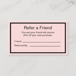 Business Pink淡い色のとBlack Your Logo 紹介カード