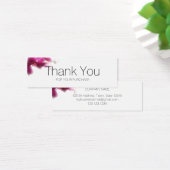 Business Pink Orchid Thank You Insert Card (デスク)