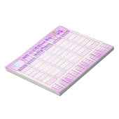 Business Pink Purple Weeklyプランナーメモ帳 ノートパッド (回転)