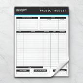 Business Project Budget Template Sheets Notepad ノートパッド