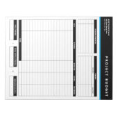 Business Project Budget Template Sheets Notepad ノートパッド (正面)