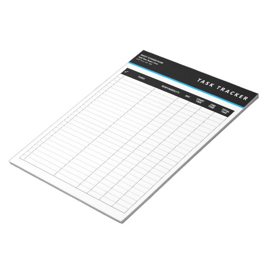 Business Project Management Task Tracker Notepad ノートパッド (アングル)