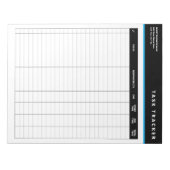 Business Project Management Task Tracker Notepad ノートパッド (正面)