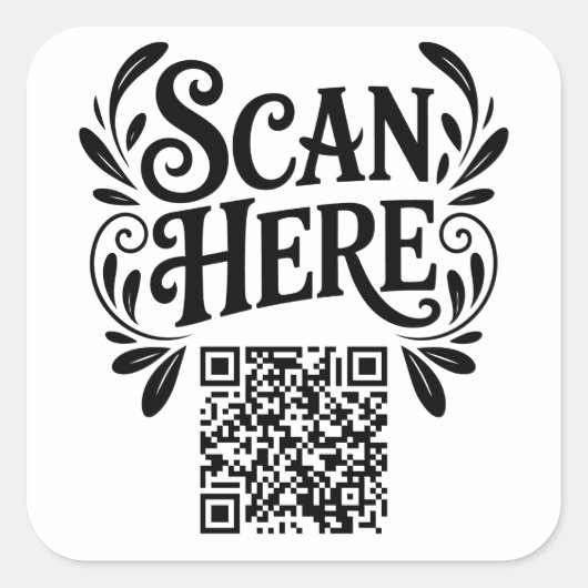 Business QR Code スクエアシール (正面)