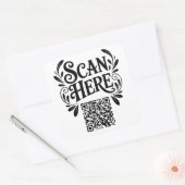 Business QR Code スクエアシール (封筒)