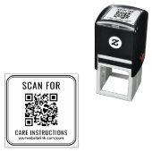 Business QR Code Care Instructions Website セルフインキングスタンプ (インサイチュ)