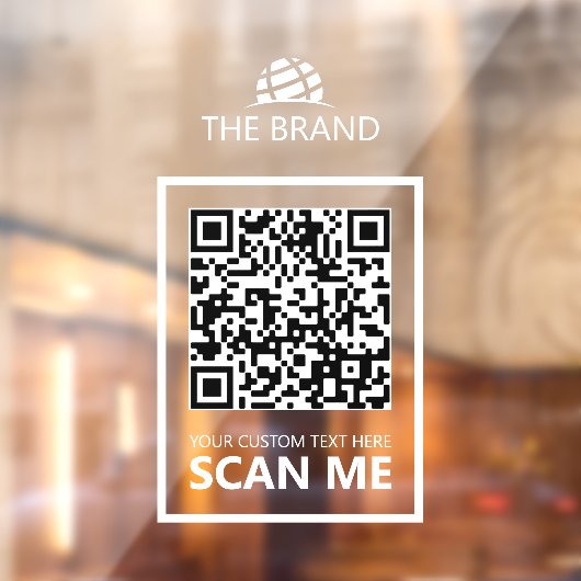 Business QR-Code Scan Me ウィンドウサイン (シート2)