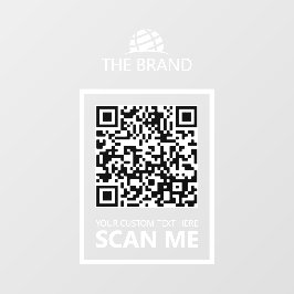 Business QR-Code Scan Me ウィンドウサイン