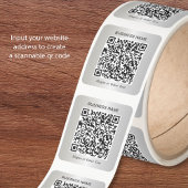 Business QR Code Silver スクエアシール