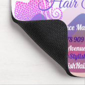 Business Rainbow Waves Mouse pad with Logo マウスパッド (コーナー)