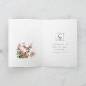 Business Reindeerフローラのクリスマスロ企業のゴ シーズンカード (内部)