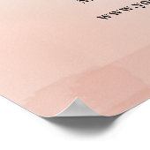 Business Reopening Covid Safety抽象芸術ピンク ポスター (角)